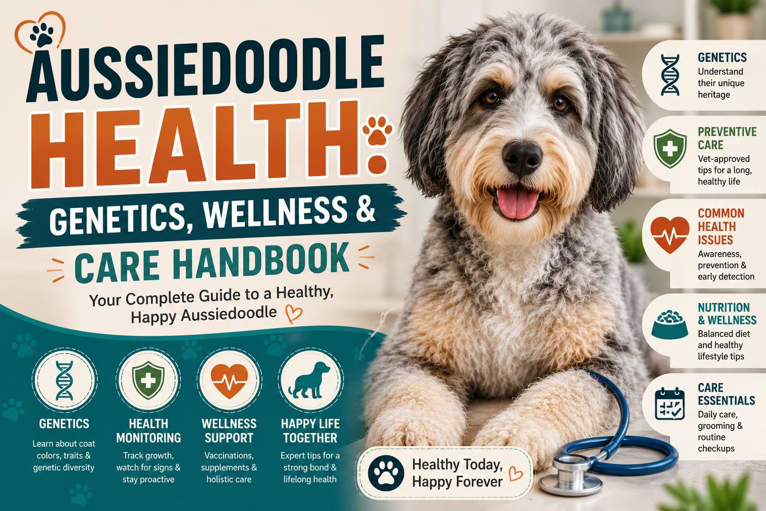 Aussiedoodle Health Genetics, Wellness & Care Handbook