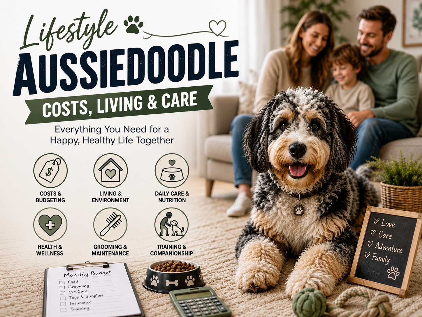 Lifestyle Aussiedoodle Costs, Living & Care