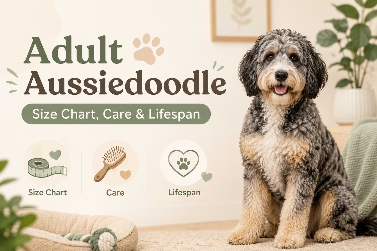 Adult Aussiedoodle Size Chart, Care & Lifespan