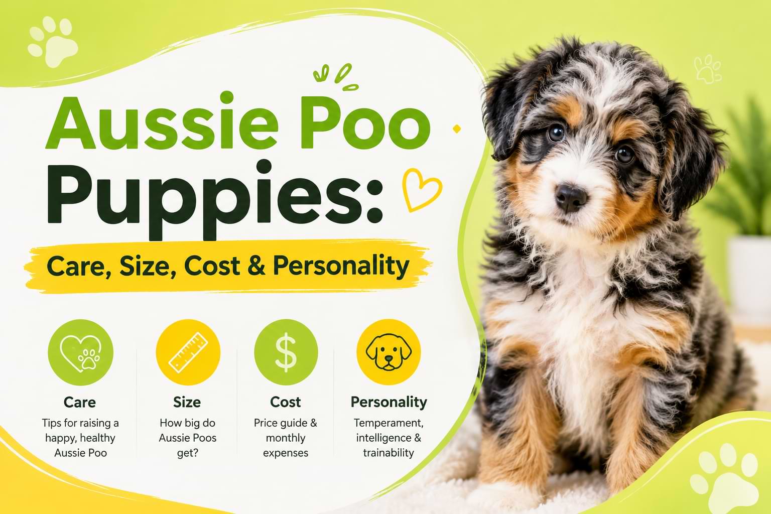 Aussie Poo Puppies Care, Size, Cost & Personality