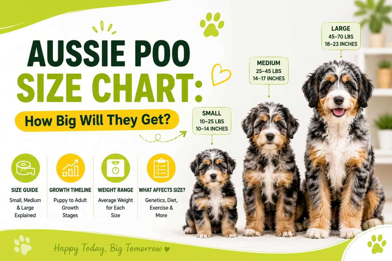 Aussie Poo Size Chart How Big Will They Get