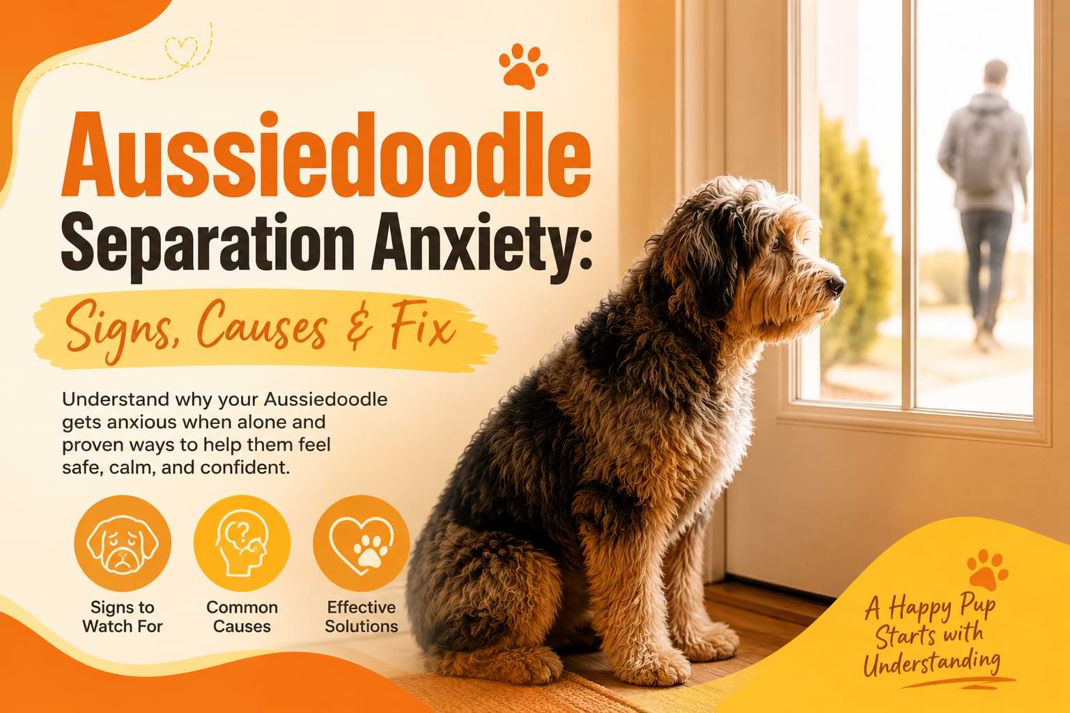 Aussiedoodle Separation Anxiety Signs, Causes & Fix