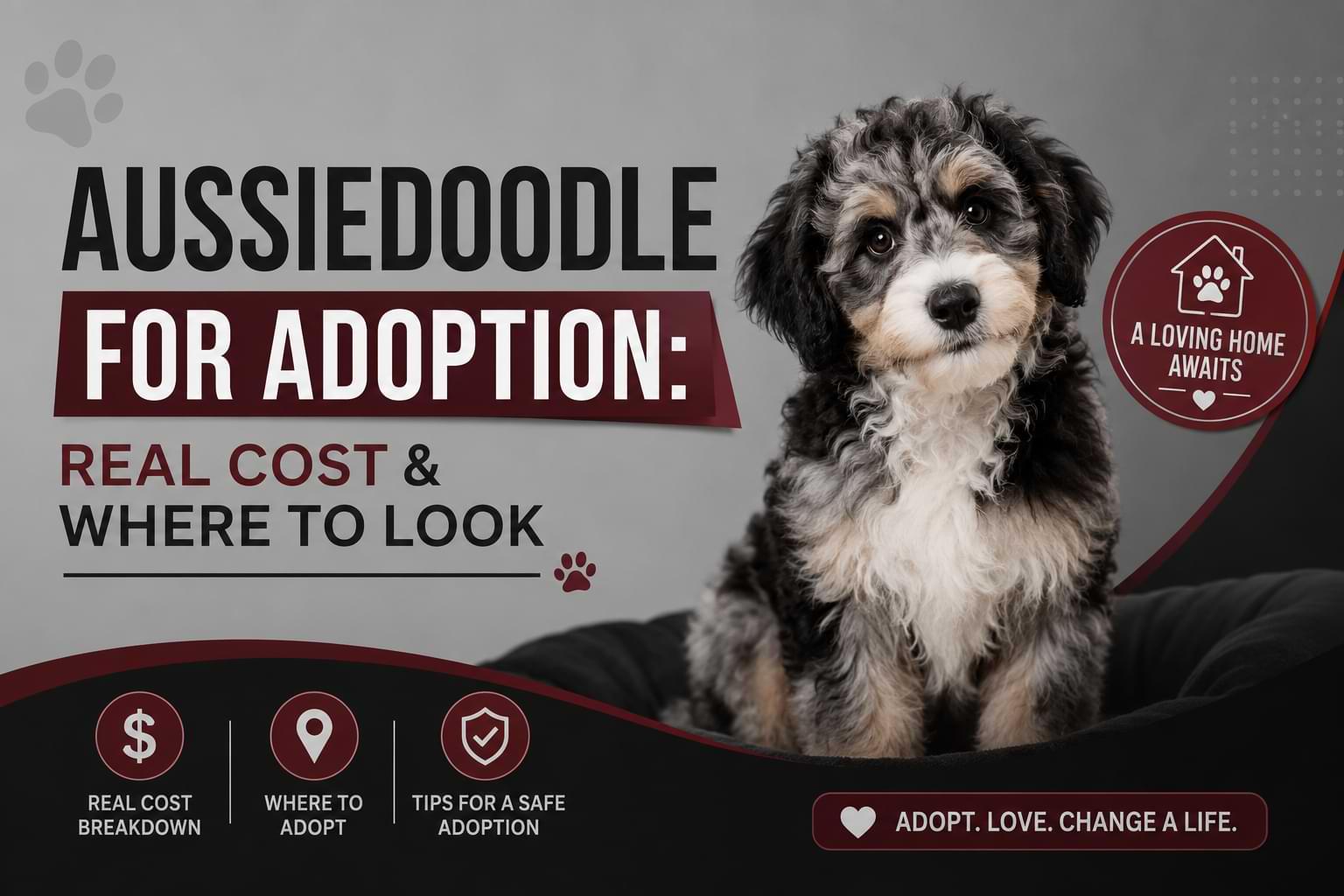 Aussiedoodle for Adoption Real Cost & Where to Look