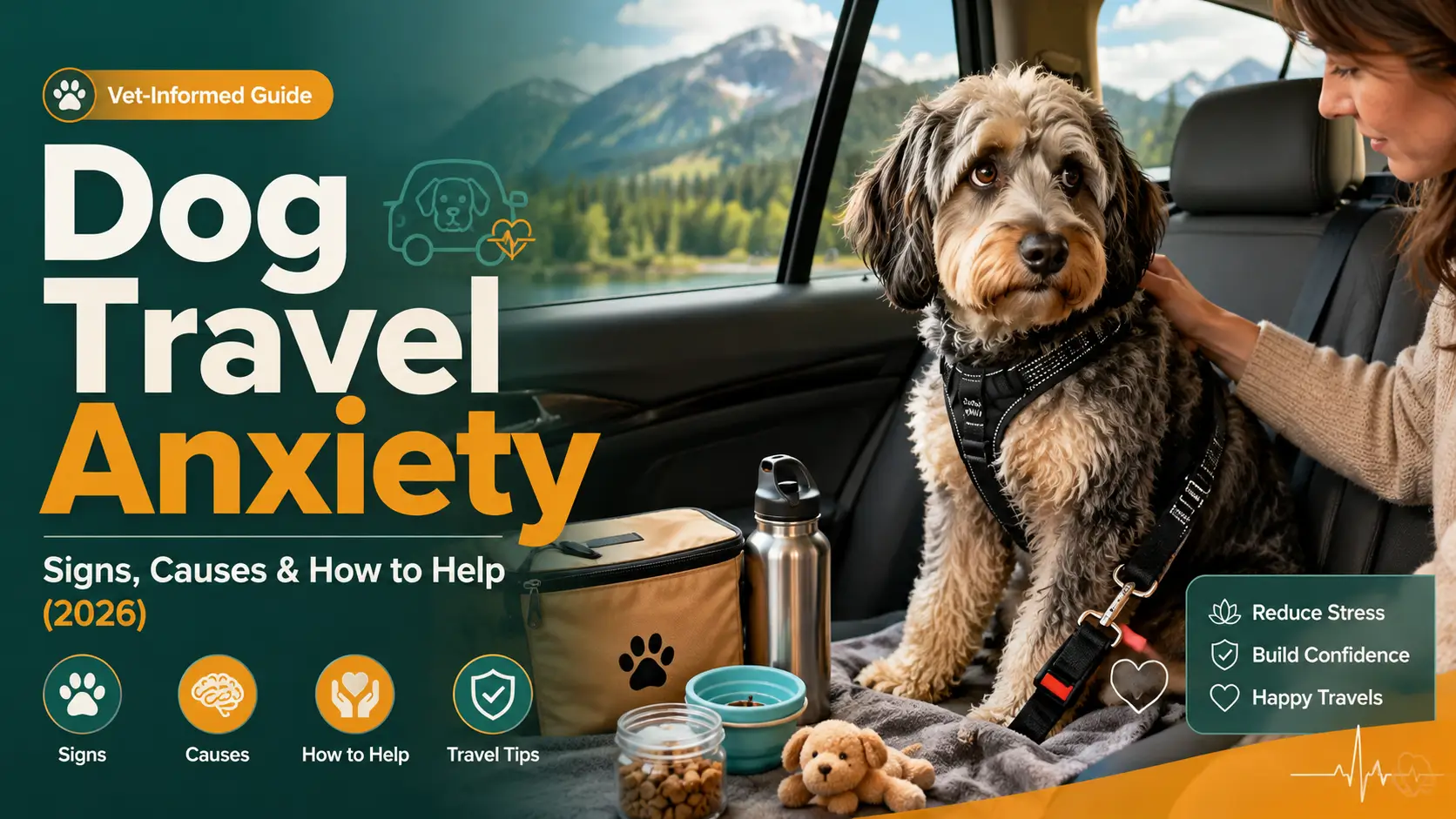 Dog Travel Anxiety Signs, Causes & How to Help (2026)