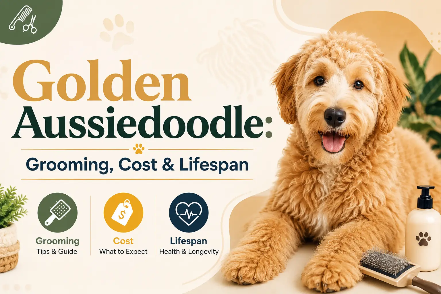 Golden Aussiedoodle Grooming, Cost & Lifespan