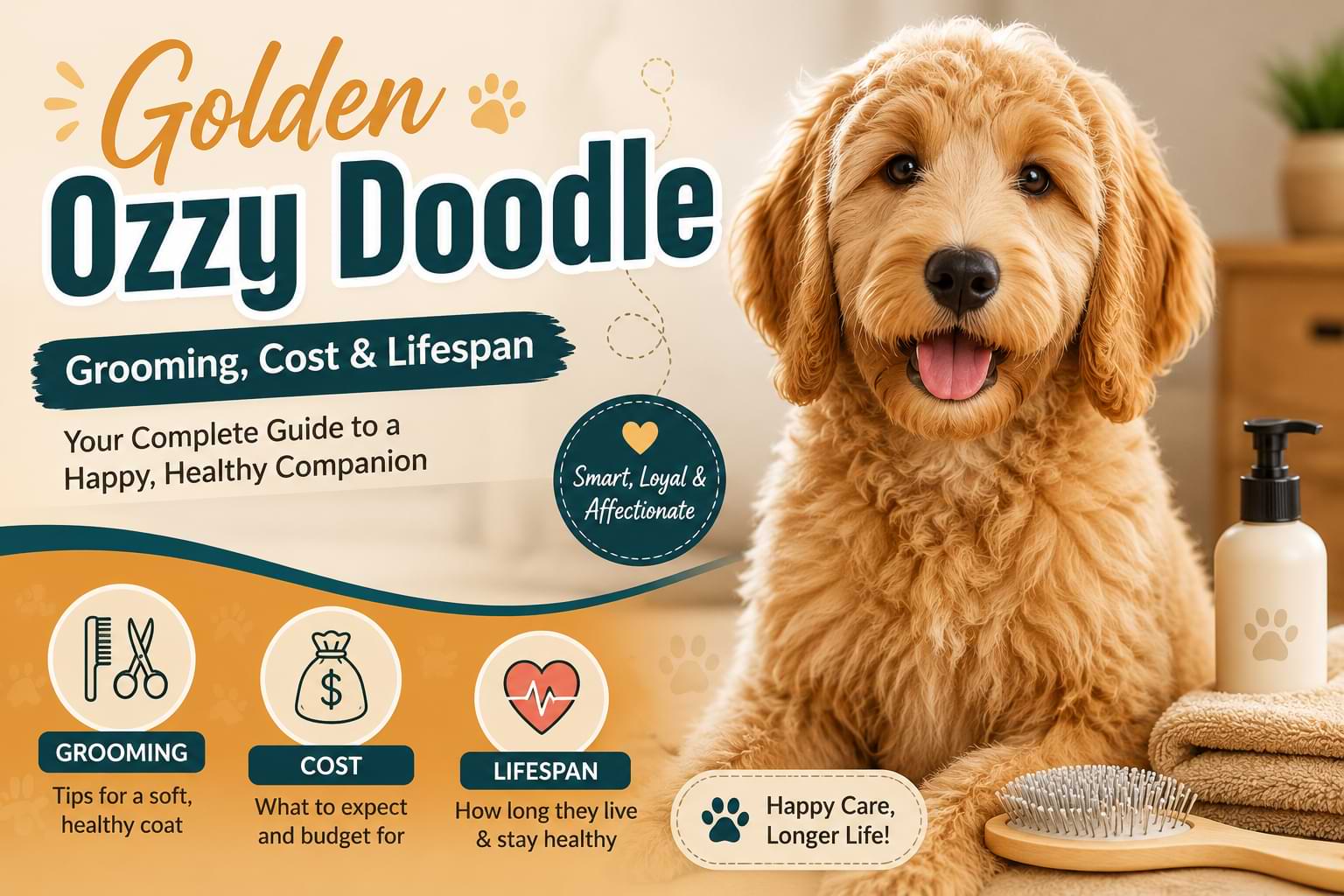Golden Ozzy Doodle Grooming, Cost & Lifespan