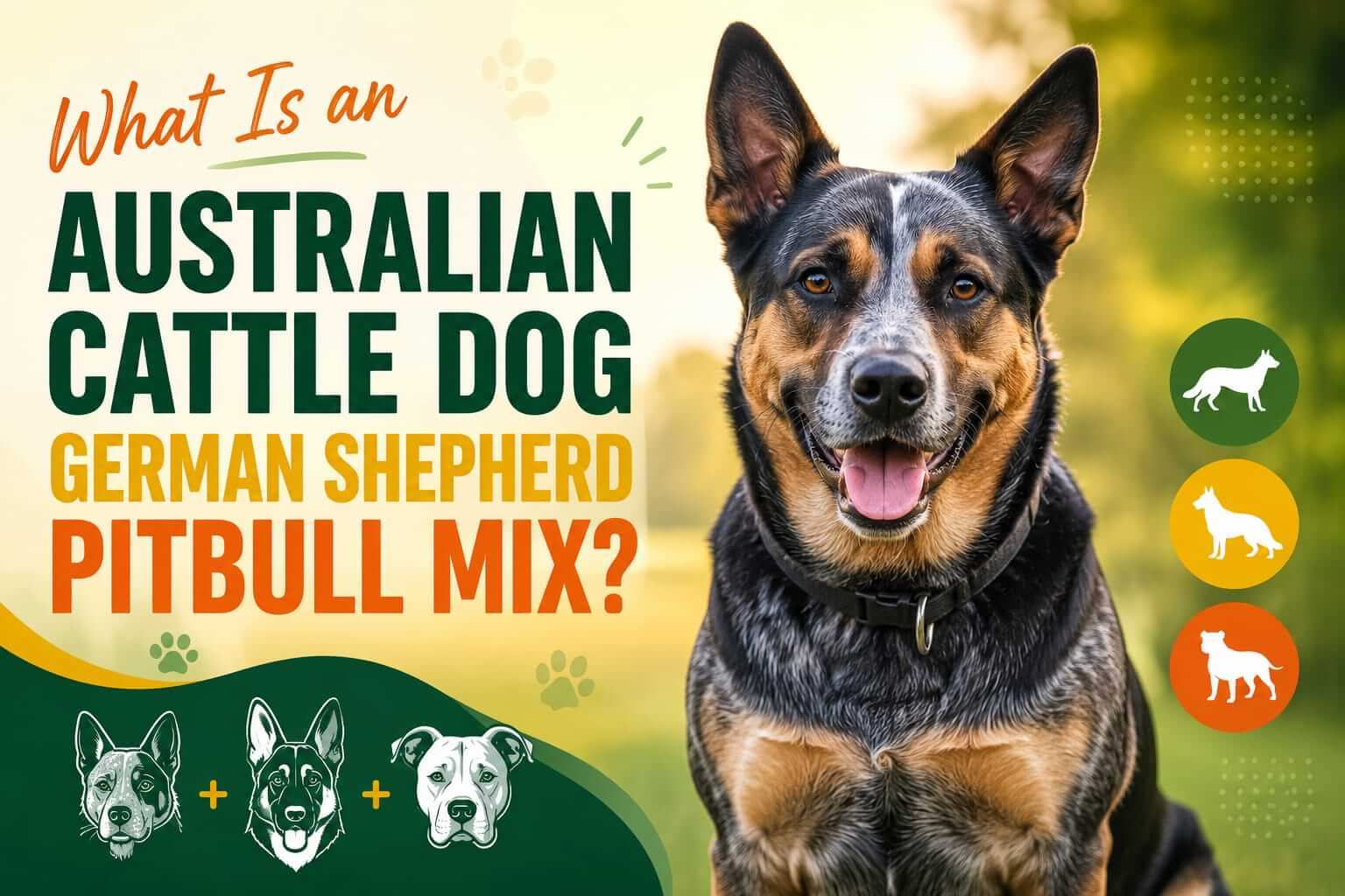 What Is an Australian Cattle Dog German Shepherd Pitbull Mix