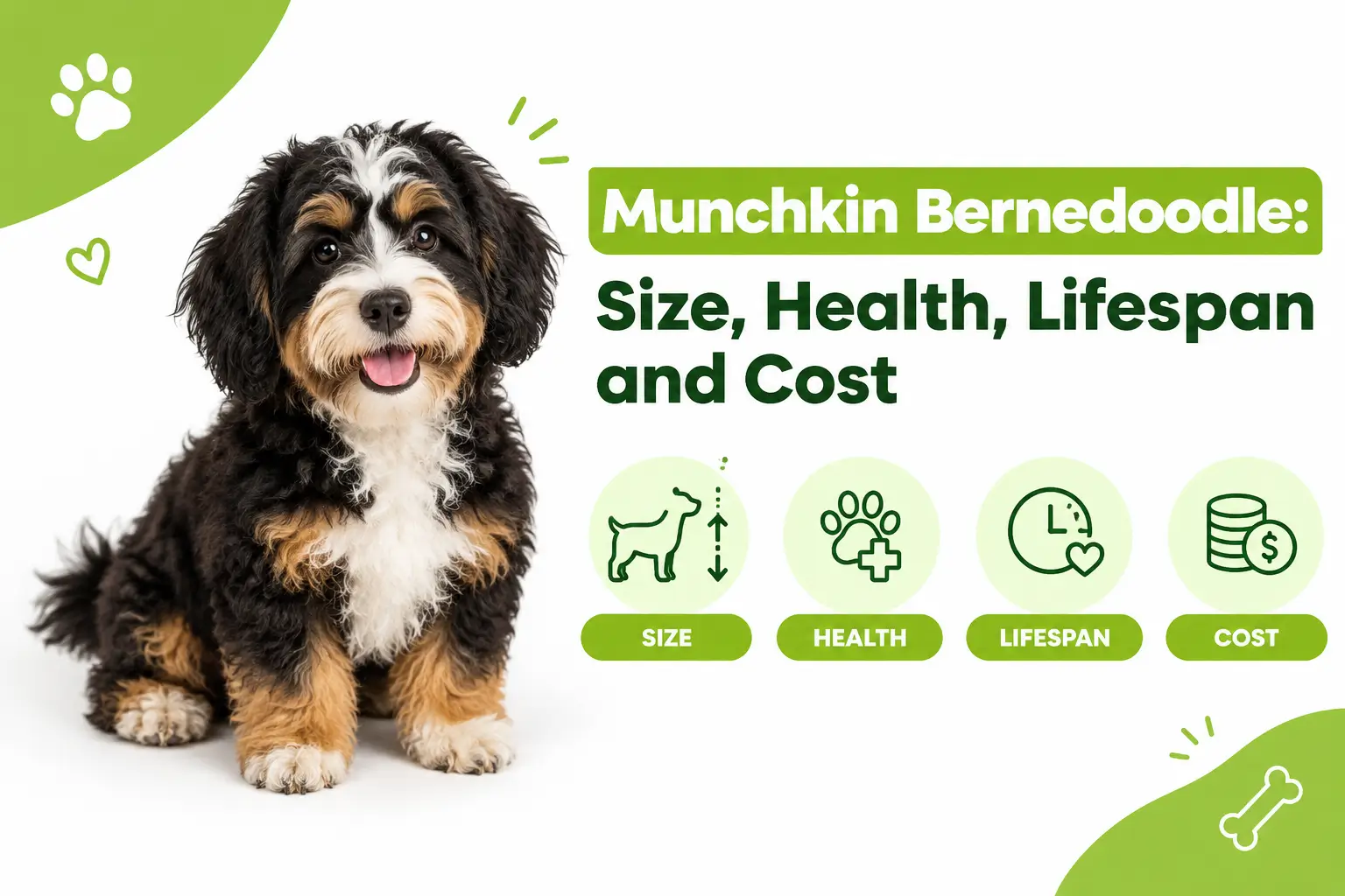 Munchkin Bernedoodle: Size, Health, Lifespan and Cost